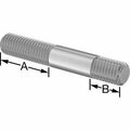 Bsc Preferred 18-8 Stainless ST Threaded on Both Ends Stud 5/8-11 Thread Size 1-3/4 and 7/8 Thread len 4 Long 92997A428